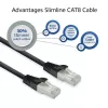 ACT FB8125 καλώδιο δικτύου μαύρο 0,25 m Cat8 U/FTP (STP)