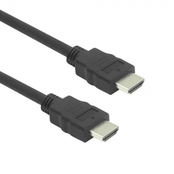 Καλώδιο HDMI ACT AK3871 – 1 m, HDMI Type A σε Type A, HDMI 2.0, 18 Gbit/s, ARC, επιχρυσωμένες επαφές, μαύρο