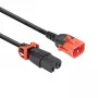 ACT καλώδιο τροφοδοσίας C14 IEC Lock+ Dual Locking - C15 IEC Lock+ μαύρο 2 m, PC3872