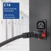 ACT καλώδιο τροφοδοσίας C14 IEC Lock+ Dual Locking - C15 IEC Lock+ μαύρο 3 m, PC3876