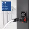 ACT καλώδιο τροφοδοσίας C14 IEC Lock+ Dual Locking - C15 IEC Lock+ λευκό 3 m, PC3879
