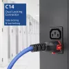 ACT Καλώδιο τροφοδοσίας C14 IEC Lock+ Dual Locking - C15 IEC Lock+ μπλε 3 m, PC3878