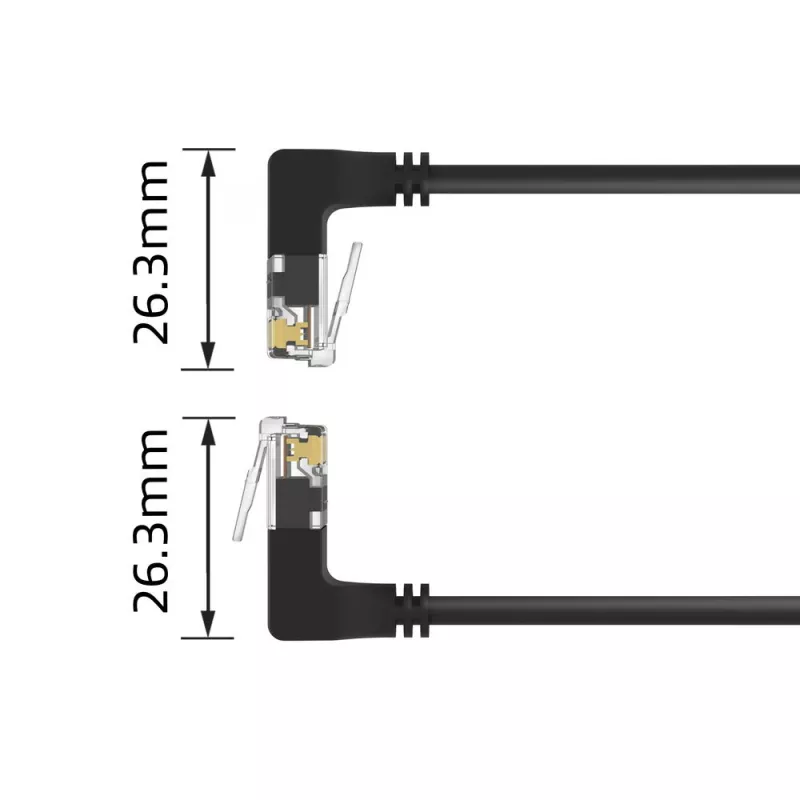 ACT καλώδιο δικτύου DD7900 Cat6a U/UTP καλώδιο patch 0,5 m RJ-45 μαύρο