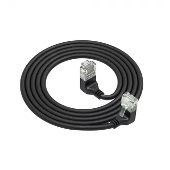 Καλώδιο patch δικτύου ACT Cat6a U/UTP DD7902, RJ‑45 σε RJ‑45, 2 m, μαύρο