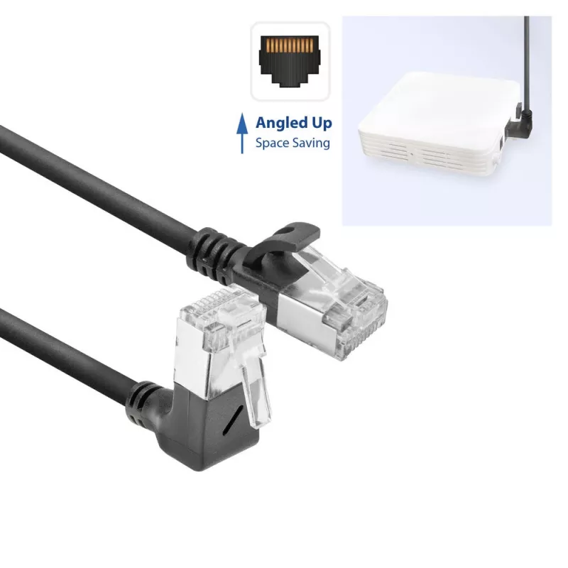 Καλώδιο patch δικτύου ACT DA4905 Cat6a U/FTP (STP) RJ-45 σε RJ-45 μαύρο 5 m