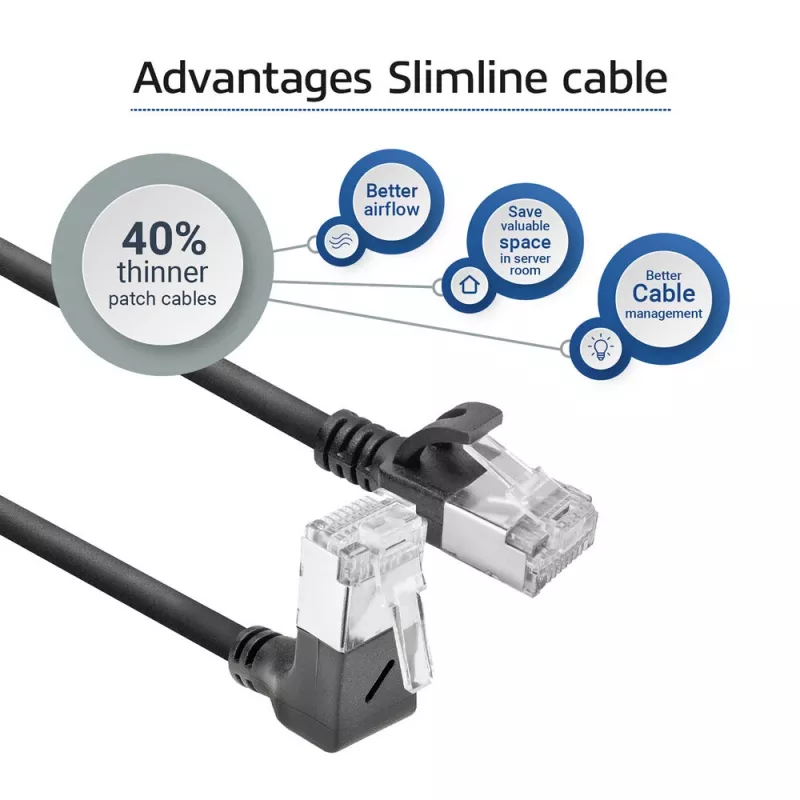 Καλώδιο patch δικτύου ACT DA4905 Cat6a U/FTP (STP) RJ-45 σε RJ-45 μαύρο 5 m