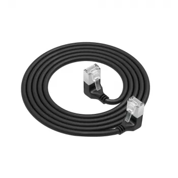 Καλώδιο δικτύου ACT DA5901 Cat6a U/FTP (STP) μαύρο 1 m RJ-45 σε RJ-45