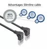 Καλώδιο δικτύου ACT DA5901 Cat6a U/FTP (STP) μαύρο 1 m RJ-45 σε RJ-45