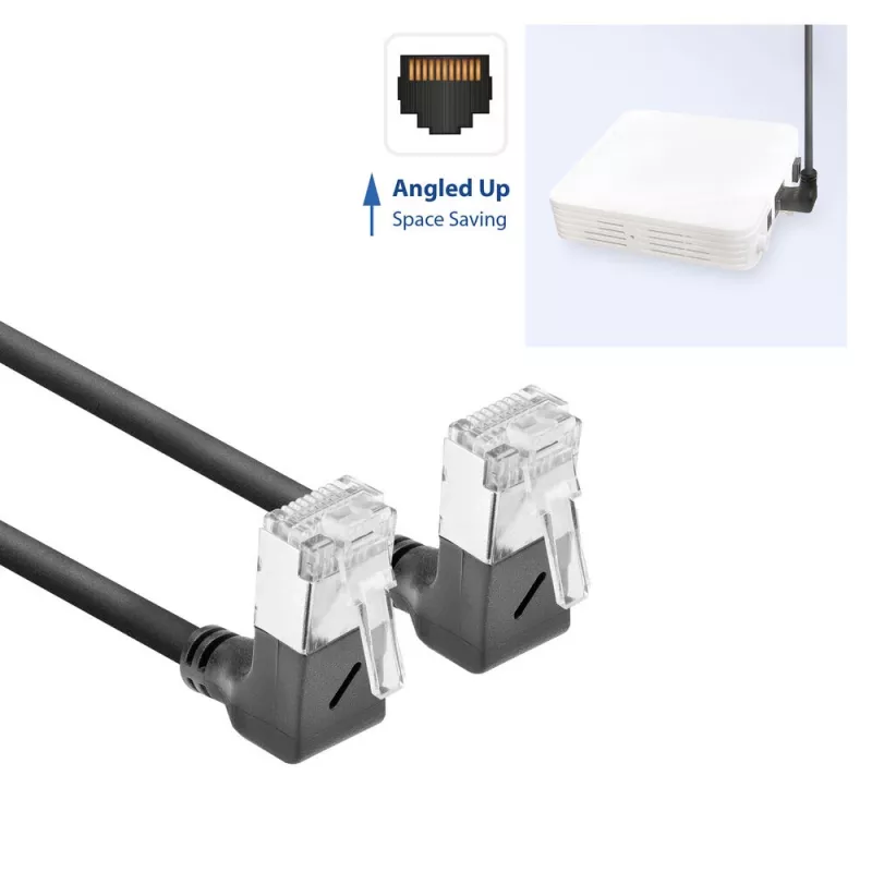 Καλώδιο δικτύου ACT Cat6a U/FTP (STP) DA6902, 2 m, RJ-45 σε RJ-45, μαύρο