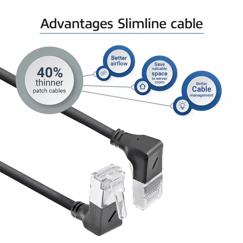 Καλώδιο δικτύου ACT Cat6a U/FTP (STP) DA7902 — 2 m, RJ-45 σε RJ-45, μαύρο