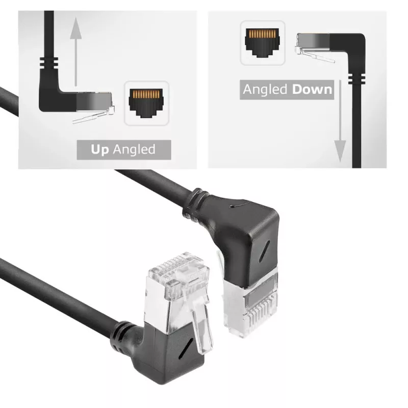 Καλώδιο δικτύου ACT Cat6a U/FTP (STP) DA7905, 5 m, RJ-45 σε RJ-45, μαύρο