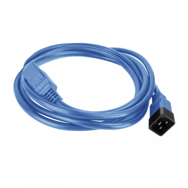 Καλώδιο τροφοδοσίας ACT C20–C21 IEC60320 μπλε 2 m, 16 A, 250 V