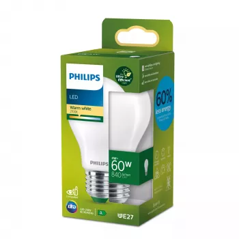 Λαμπτήρας Filament Philips ματ 60W A60 E27, 4 W, 60 W, E27, 840 lm, 50000 h, θερμό λευκό