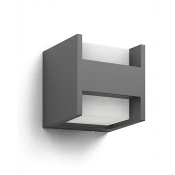 Εξωτερικό φωτιστικό τοίχου Signify Philips Arbour 3,8 W LED ανθρακί