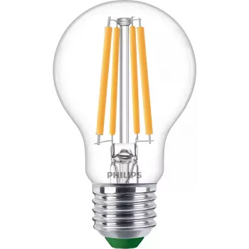 Λαμπτήρας Filament Philips διάφανος 60W A60 E27 x2, 4 W, 60 W, E27, 840 lm, 50000 h, θερμό λευκό