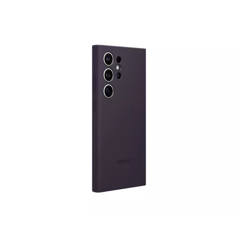 Θήκη Samsung Galaxy S24 Ultra θήκη σιλικόνης σκούρο μοβ