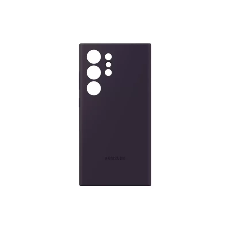 Θήκη Samsung Galaxy S24 Ultra θήκη σιλικόνης σκούρο μοβ