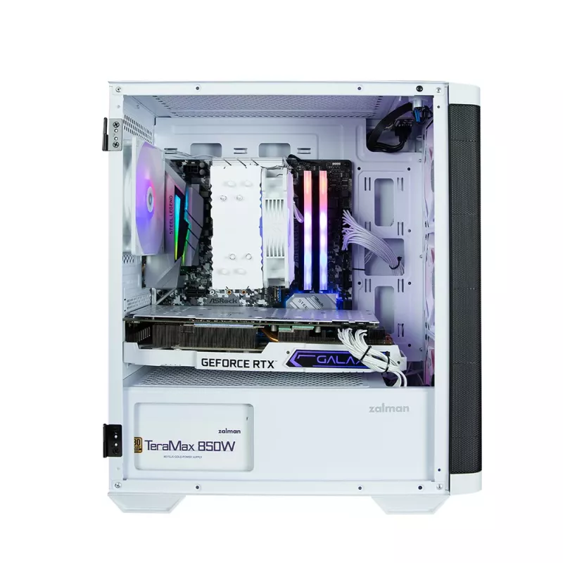 Zalman M4 WHITE κουτί υπολογιστή Mini Tower μαύρο, λευκό
