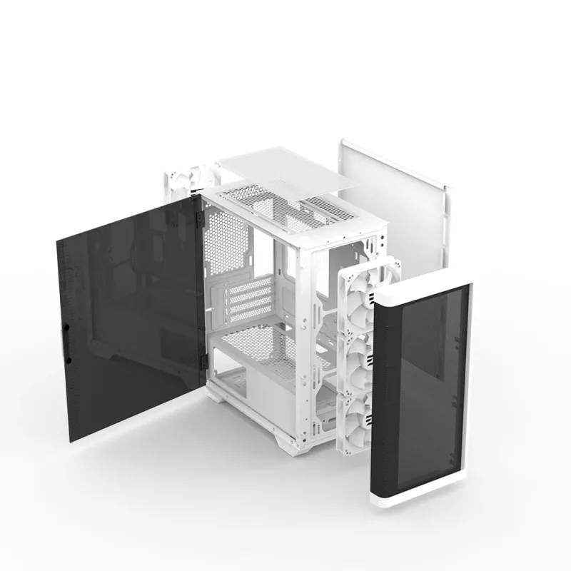 Zalman M4 WHITE κουτί υπολογιστή Mini Tower μαύρο, λευκό