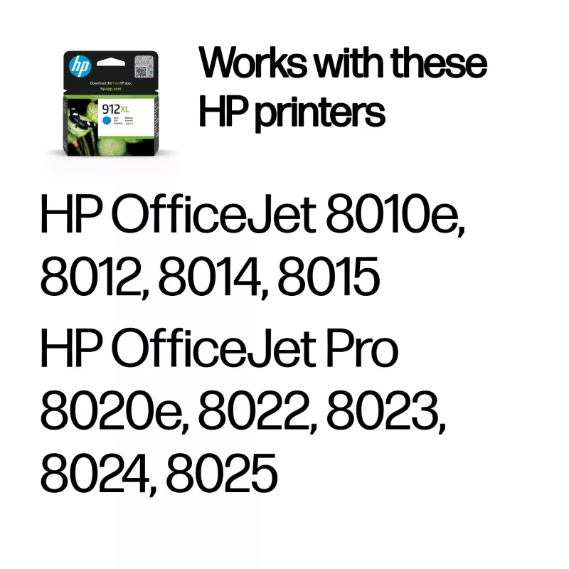 HP 912XL Υψηλής χωρητικότητας Cyan Γνήσιο μελανοδοχείο