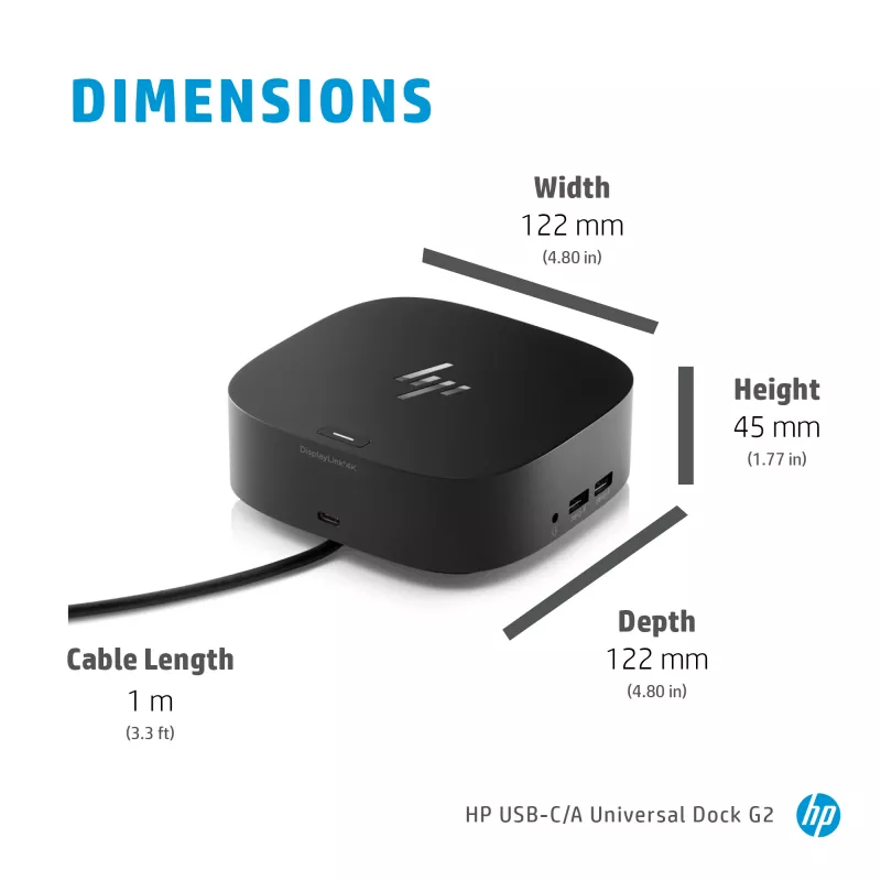 HP USB-C Dock G5 Ενσύρματο USB 3.2 Gen 1 Type-C μαύρο 100W