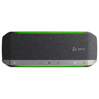 HP Poly Sync 40 USB-A USB-C Speakerphone, ασημί, Windows 10, Windows 11, MacOS, 30 h, RoHS, Federal Communications Commission (FCC), CE, 38 mm