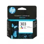 HP 303 Tri-Color Γνήσιο Μελάνι εκτυπωτή, Κυανό, Ματζέντα, Κίτρινο, 1 τεμ., 165 σελίδες