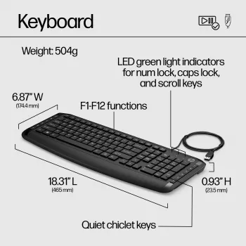 Σετ πληκτρολογίου και ποντικιού HP Pavilion Πληκτρολόγιο και ποντίκι 200