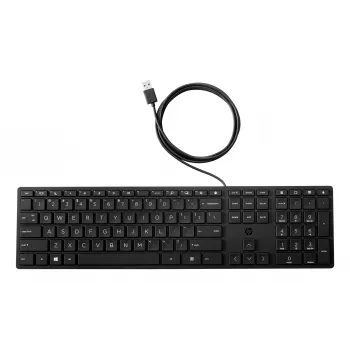 HP Wired Desktop 320K πληκτρολόγιο πλήρους μεγέθους USB μαύρο καλώδιο 1,8m