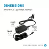 HP 65W USB-C LC τροφοδοτικό laptop εσωτερικού χώρου 65W μαύρο