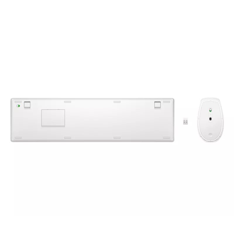 HP 650 Ασύρματο Σετ Πληκτρολογίου-Ποντικιού Full-Size Μεμβράνης Λευκό
