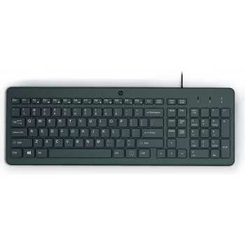 HP 150 Ενσύρματο Πληκτρολόγιο Full-Size USB Μαύρο Καλώδιο 1m