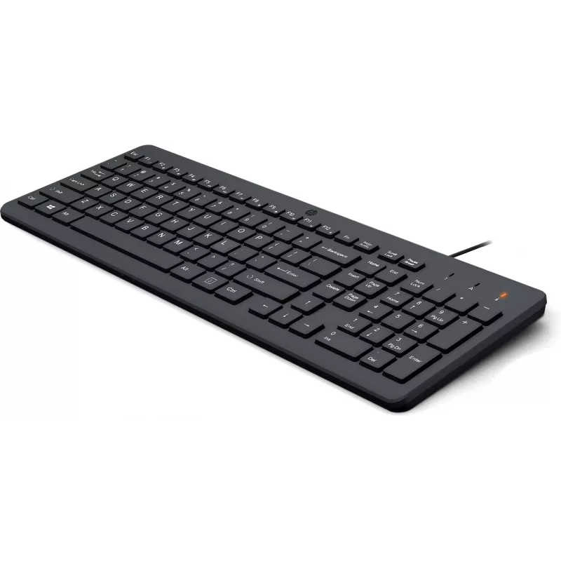 HP 150 Ενσύρματο Πληκτρολόγιο Full-Size USB Μαύρο Καλώδιο 1m
