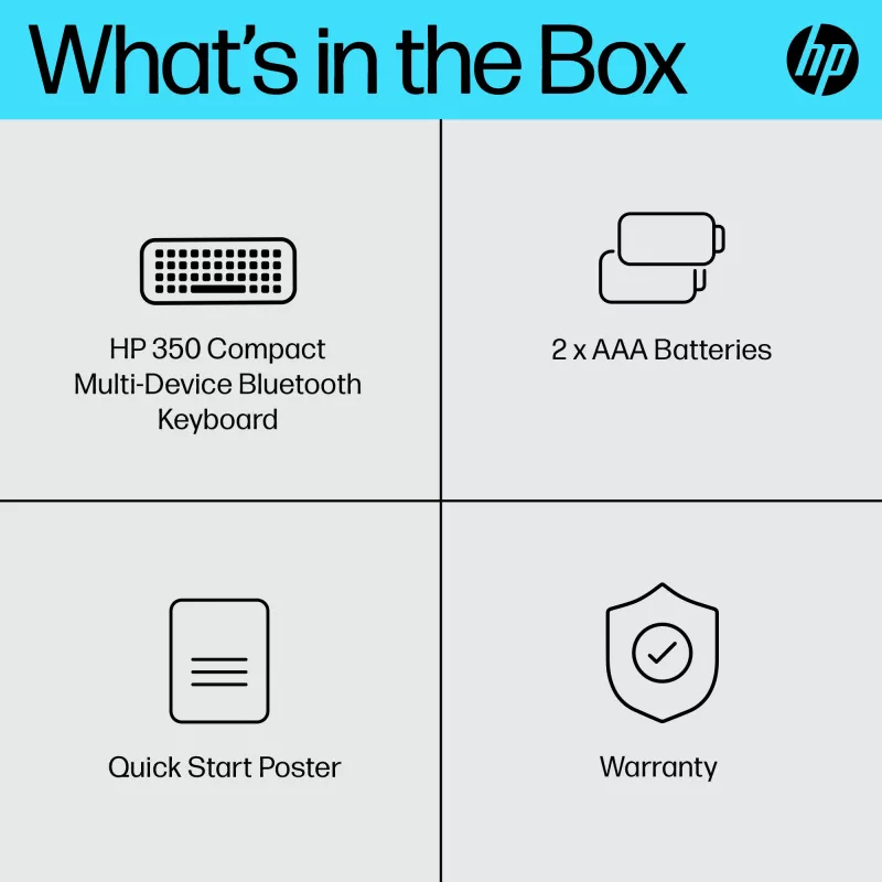 HP 350 Compact Multi-Device Bluetooth Πληκτρολόγιο