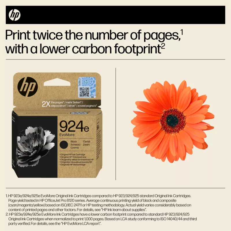 HP 924e EvoMore Μαύρο Original Μελανοταινία