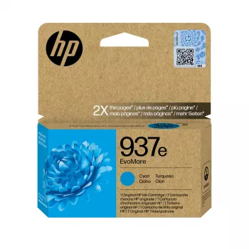 HP 937e EvoMore Κυανό Γνήσιο Μελανοδοχείο, Κυανό, 1 τεμ., 1650 σελίδες