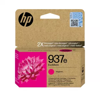 HP 937e EvoMore Ματζέντα Γνήσιο Μελανοδοχείο, Ματζέντα, 1 τεμ., 1650 σελίδες
