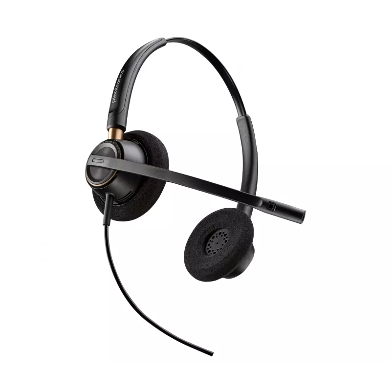 HP Poly EncorePro 520 Binaural Headset +Quick Disconnect, 74 g, Μαύρο