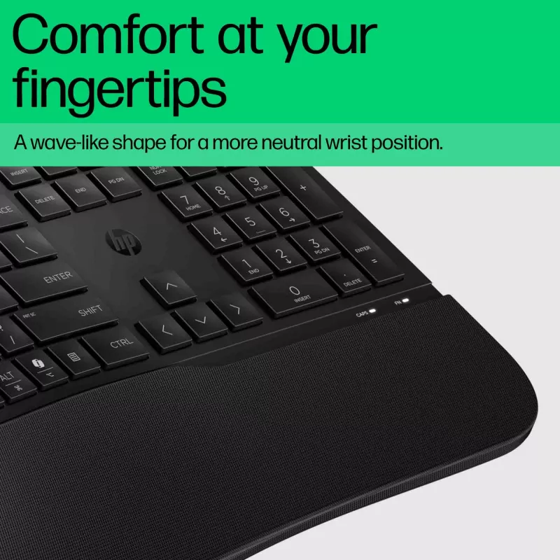 HP 480 Comfort Ενσύρματο Πληκτρολόγιο Full-Size USB Μαύρο 1,5 m
