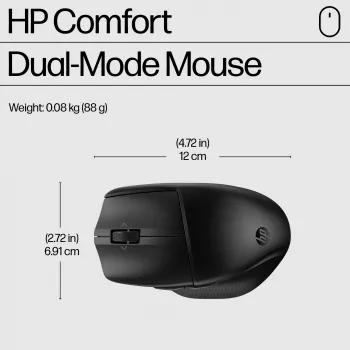 Ασύρματο Σετ Πληκτρολογίου-Ποντικιού HP 685 Comfort — Full-size εργονομικό πληκτρολόγιο, RF Wireless + Bluetooth, Μαύρο, με ποντίκι