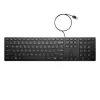 HP Wired Desktop 320K Πληκτρολόγιο Full-Size USB Μεμβράνης Μαύρο