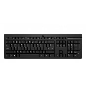 Ενσύρματο Πληκτρολόγιο Full-Size HP 125 – USB, καλώδιο 1,8 m, μαύρο