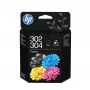 HP 302/304 Tri-Color/Μαύρο μελανοδοχείο σετ 2 τεμ.