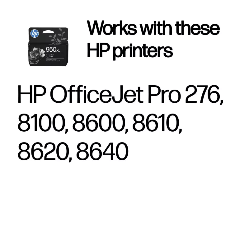 HP 950XL High Yield Μαύρο γνήσιο μελανοδοχείο