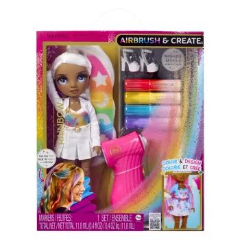 Rainbow High Air Brush & Create Fashion Dolls - Γκρι μάτια, κούκλα μόδας, θηλυκό, 4 έτος(-η), Αγόρι/Κορίτσι, Πολύχρωμο