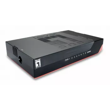 LevelOne 8-Port Gigabit Switch, Unmanaged, Gigabit Ethernet (10/100/1000), Full duplex, Δυνατότητα επιτοίχιας τοποθέτησης