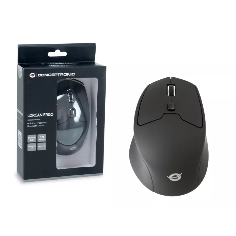 Conceptronic LORCAN02B Ergo Ποντίκι γραφείου Δεξιόχειρας Bluetooth Οπτικό 1600 DPI
