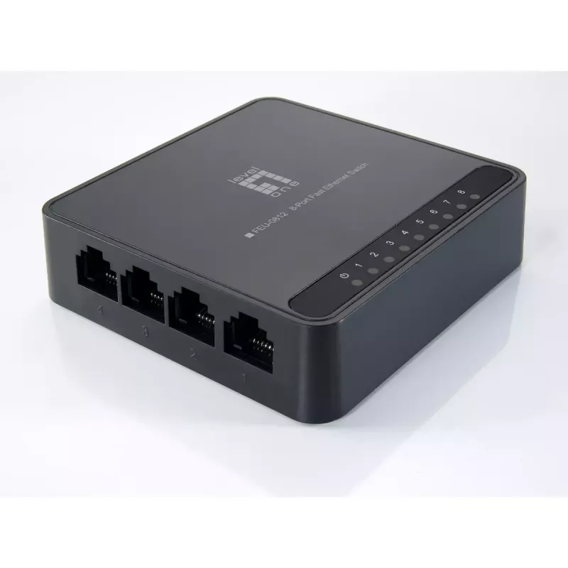 LevelOne FEU-0812 Διακόπτης δικτύου Unmanaged Fast Ethernet (10/100) Μαύρο