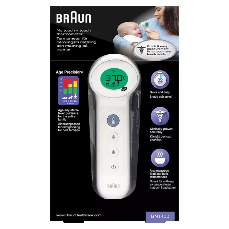 Braun BNT400 Θερμόμετρο μετώπου εξ αποστάσεως Λευκό