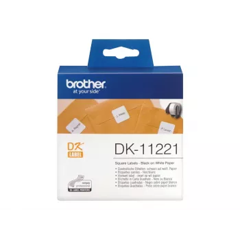 Τετράγωνη ετικέτα χαρτιού Brother DK11221